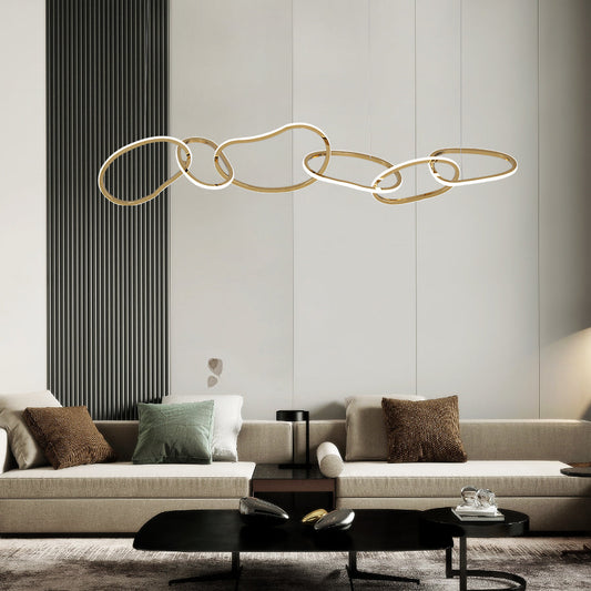 Modern Oval Chandelier-0