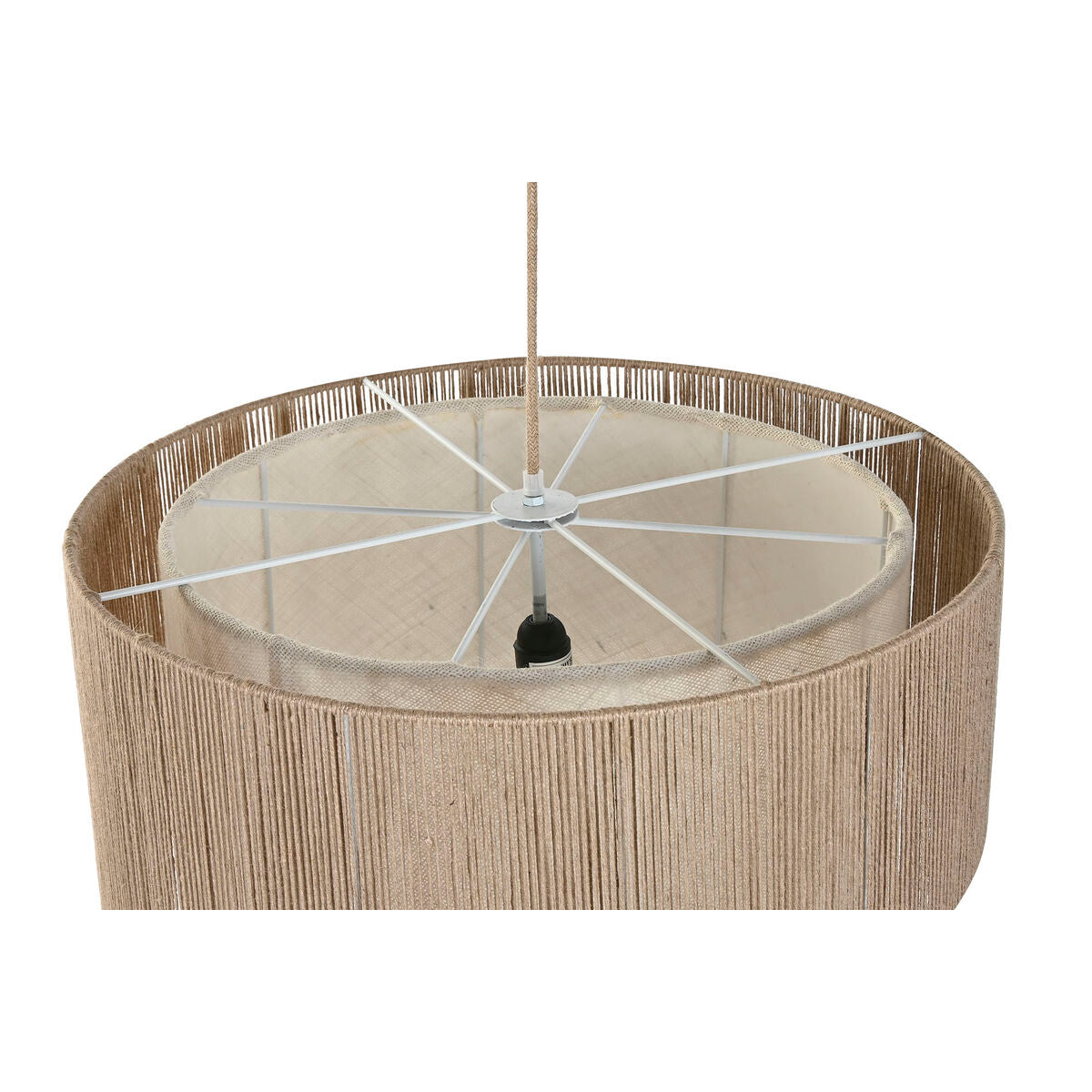 Ceiling Light Home ESPRIT Brown Jute Metal Rope 60 x 60 x 50 cm-4