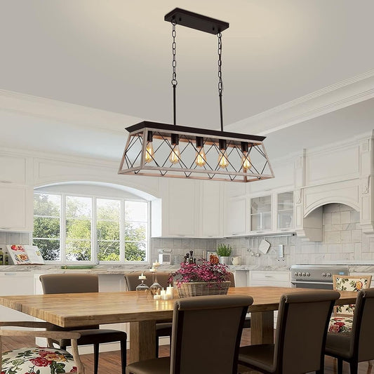 Dining Room Chandelier Light Fixtures,Farmhouse Rustic Vintage Antique